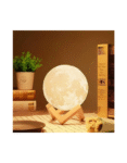 Tap-Control 3D Moon Lamp with Color-Changing Lights – USB Rechargeable Lunar Night Light for Romantic, Kids & Ambient Lighting