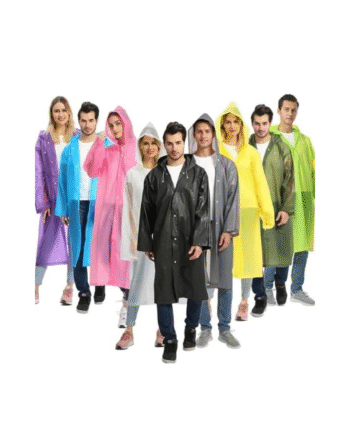 Waterproof Hooded Raincoat - Men & Women (Random Color)