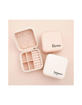 Customised Jewellery Box - Portable Mini Travel Jewellery Box - Name