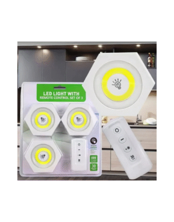 3Pcs Remote Control LED Tap Wall Light, LED Light with Remote Control for Home Ceiling, Cabinet, Kitchen