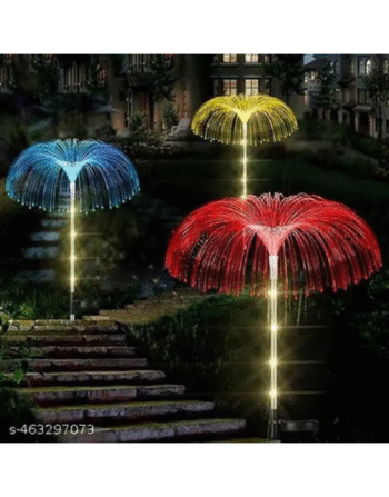 2 Pcs Solar Decorative Jellyfish LightColor Changing Waterproof Outdoor Garden Light
