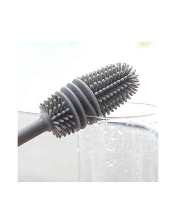 Silicone Bottle Cleaning Brush Long Handle for Baby Bottle, Water Bottle, Containers, Vase and Glass, Bottle Cleaner for Home and Kitchen Accessories