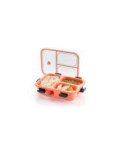 3-Compartment Leak-Proof Lunch Box with Lid – Microwave Safe & BPA-Free (Random Color)