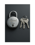 Ajani Heavy-Duty Stainless Steel Round Padlock with 3 Keys