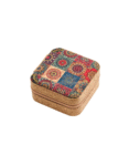 Vintage Small Jewellery Case Box Organizer for Ring Necklace Earring Small Portable for Women Mothers Girls Flower