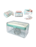 Roller Soap Holder, Easy Cloth Plastic Washing Soap Roller, Dispenser Case with Lid Having Roller Viral Soap Roller
