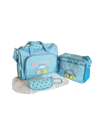 4 Pcs Bag Set Diaper Nappy Changing Baby Diaper Bag Mummy Bag Handbag (Random Color)
