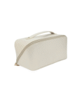 Large Capacity Travel Cosmetic Bag with Compartment Waterproof Leather Makeup Bag