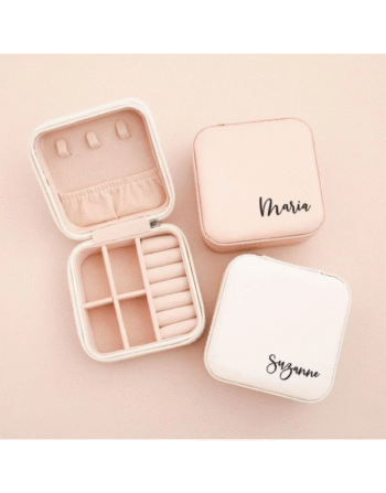 Customised Jewellery Box - Portable Mini Travel Jewellery Box - Name