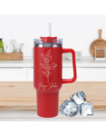 1200ml Customized Tumbler with Name & Special Birth Flower