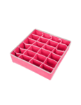 Large Capacity Fabric Closet Organizer – 24-Grid Drawer Divider (Random Color)
