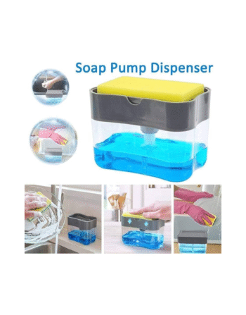 2 in 1 Soap Dispenser for Kitchen Sink Accessories Dishwasher Liquid Holder Liquid Dispenser Pump with Sponge Holder Bathroom Accessories Items