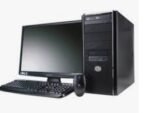 FRONTECH Desktop Computer Set, Core i3, 8GB RAM, 256GB SSD, 10-inch Monitor with Keyboard, Mouse