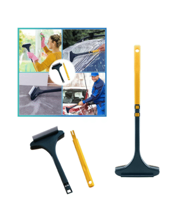 Window Screen Cleaning Brush with Wiper