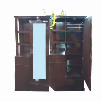 Wooden Showcase with Mirror