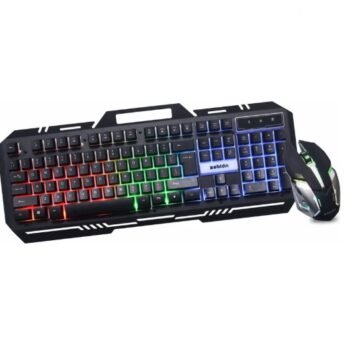 Zebion Ninja Black Gaming Keyboard & Mouse Combo with RGB Light