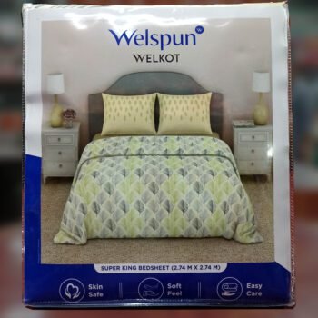 Welspun WELKOT Super King Size Bedsheet 2.74m x2.74m
