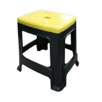 Plastic Stool (Yellow & Black)