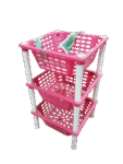 Multipurpose Plastic Storage Rack for Kitchen, Vegetable Basket tokri, Rack (3 Layer)