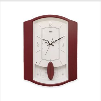 Ajanta Wall Clock | Model No 1927 Wall Clock – Classic Musical Pendulum Quartz Wall Clock – Pendulum Clock –Red