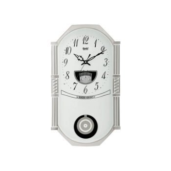 Ajanta Wall Clock | Model No 427 Classic Musical Pendulum Quartz Wall Clock – Pendulum Clock – White