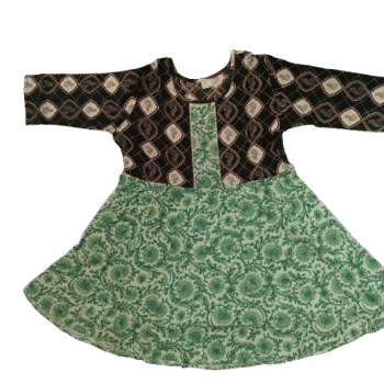 Cotton Short Top With Jacket Pattern