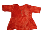 Cotton Short Top Red Colour Smoke Pattern
