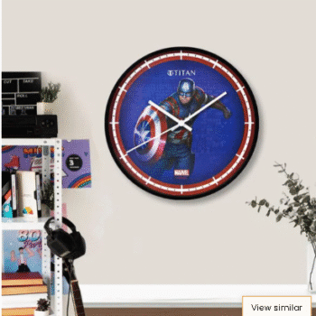 Titan Clocks - Marvel Avengers Super Heroes - Captain America w0105pa02 Wall Clock