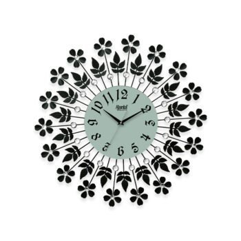 Ajanta Wall Clock | Model No DS-177 Decorative Diamond Wall Clock – Black