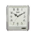 Ajanta Wall Clock | Model No 257 Wall Clock – Classic Musical Quartz Wall Clock – Plain Musical Clock – White